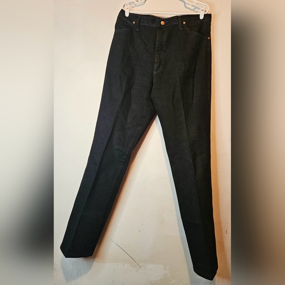 💙Wrangler 936 WBK Cowboy Boot Cut Fit jeans men 38× 34🩵💚 - Picture 2 of 7